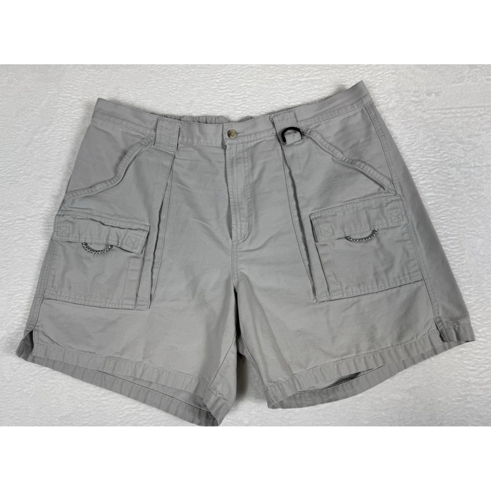 Columbia Sportswear Mens 38x7" Gray Cargo Hiking Utility Shorts Fishing Outdoor